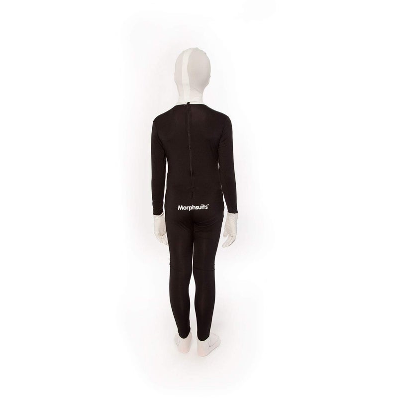 Morphsuits Tuxedo Kids Black Morph Suit, Boys Black Morph Suit, Kids Black Bodysuit Costume, Zentai Suit Scary Costumes Kids Small - Image 4